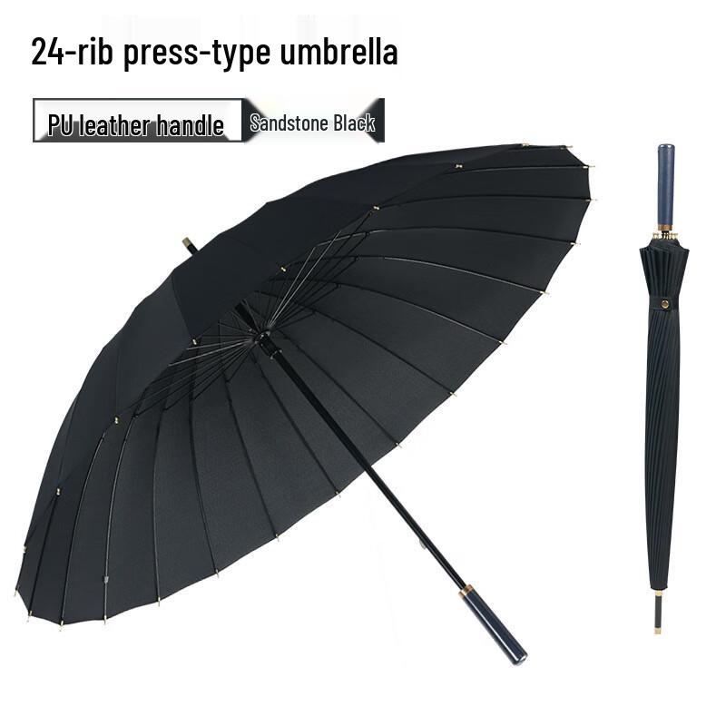 Baodini Automatic 24-Rib Long Handle Windproof Umbrella