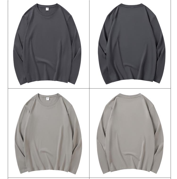 Autumn Men's Plus Size Long Sleeve T-shirt - Korean Style Round Neck for Teens