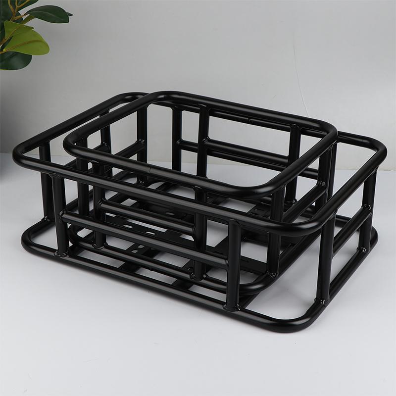 Bakre cykelkorg Cykel lastställsväska Stor kapacitet E-cykelkorg Cykelkorgar Bakre avtagbart metallställ För de flesta cyklar