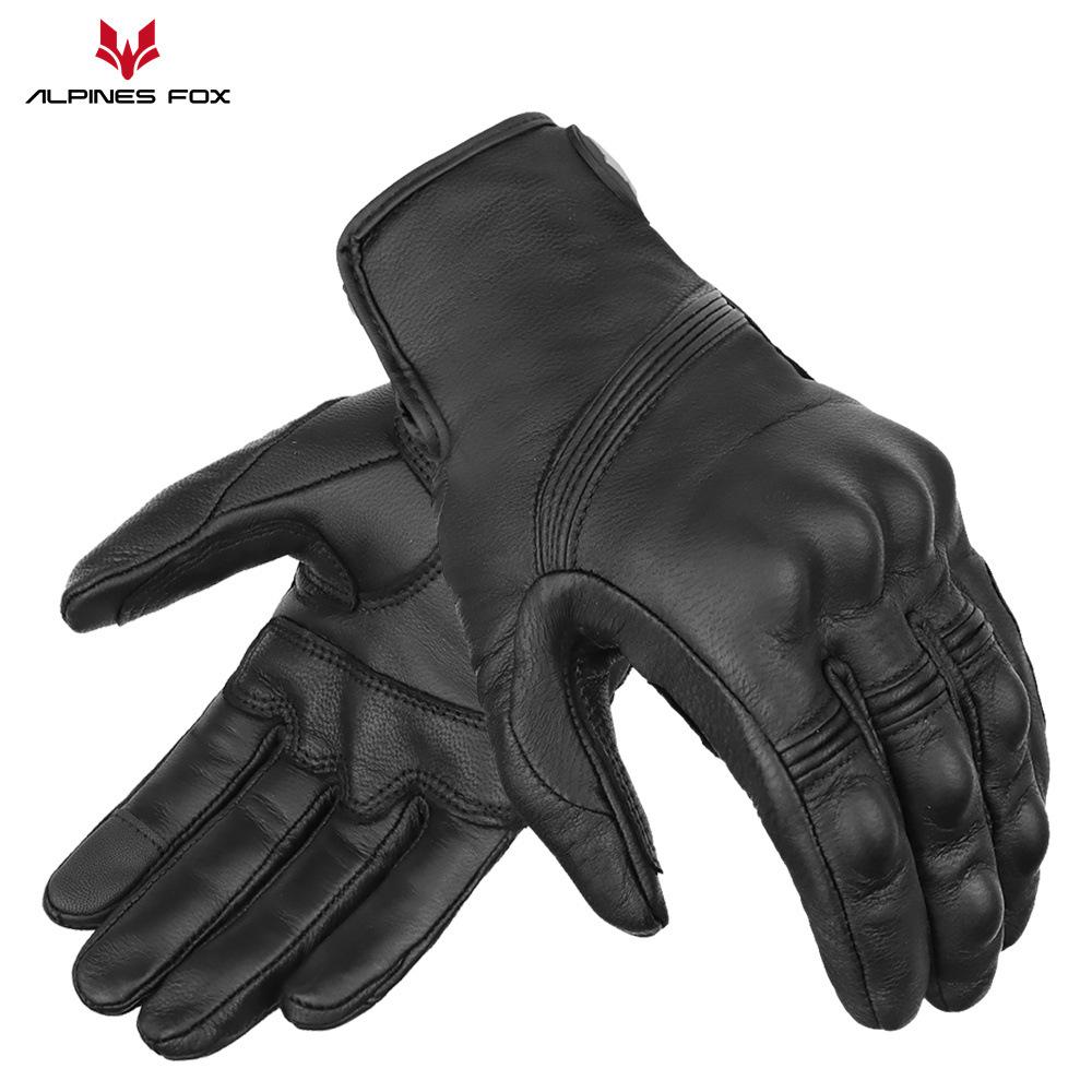 Motorcycle leather gloves
