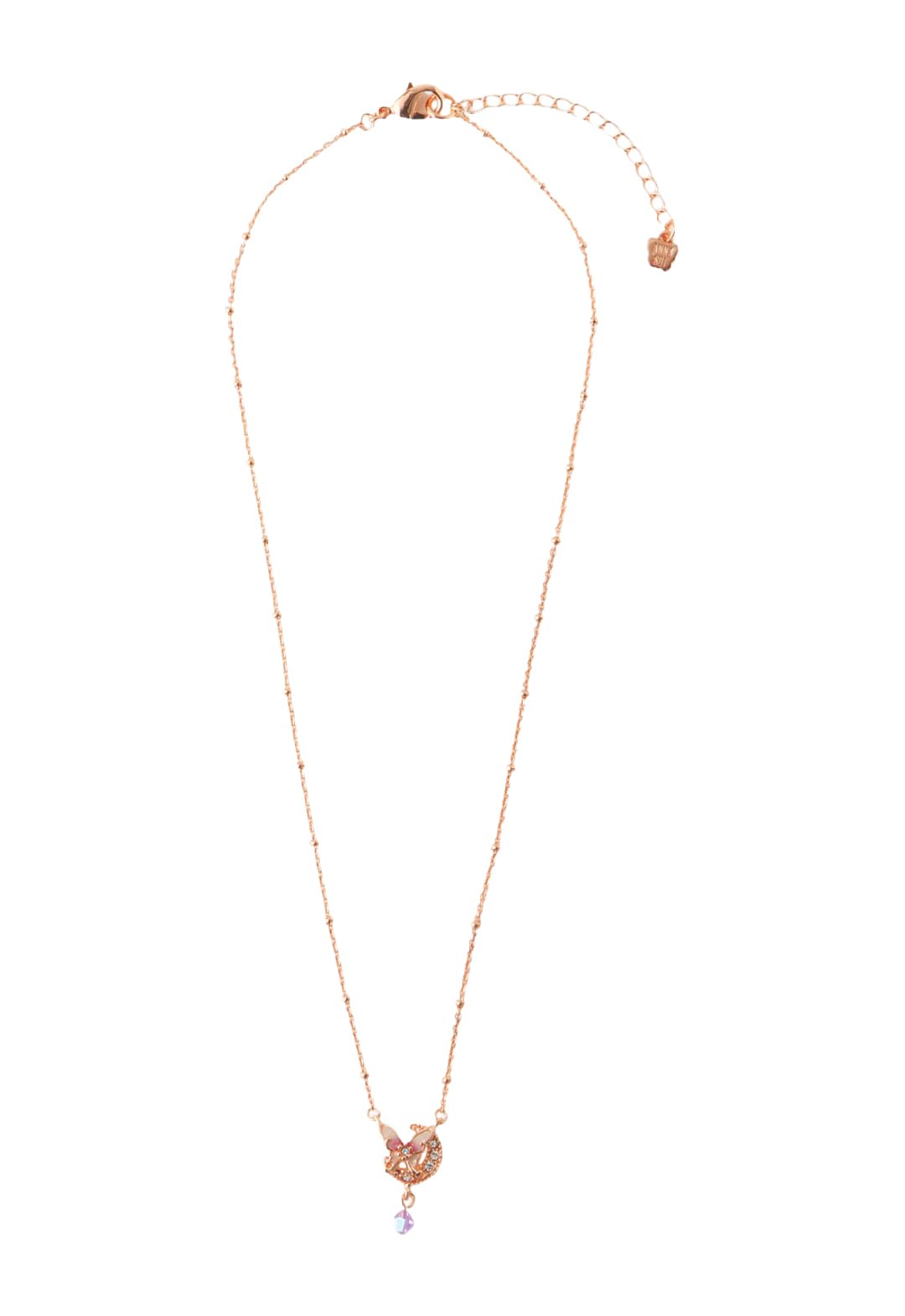 

Anna Sui Butterfly and Crescent Moon Motif Necklace SAXN049440XP рожевий