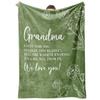 To My Grandmother Throw Blanket 50x60 Inch Grass Green Grandma Gift