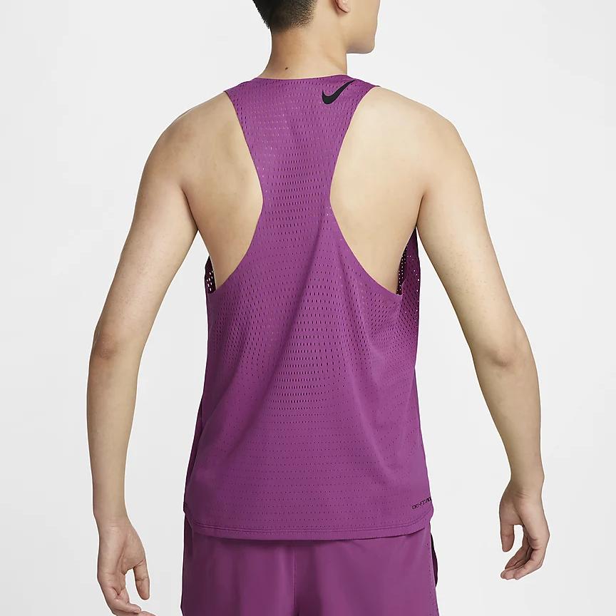 Nike Aeroswift Dri-FIT ADV Running Sleeveless Top Men tops Hot-Purple-Red FN4232-518