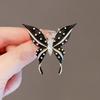 Black Butterfly Brooch Women's High-end High-end Design Pin Anti-light Suit Sweater Versatile Accessories