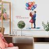 English Slogan Couple's Love Balloon Bedroom Living Room Home Background Beautification Wall Stickers