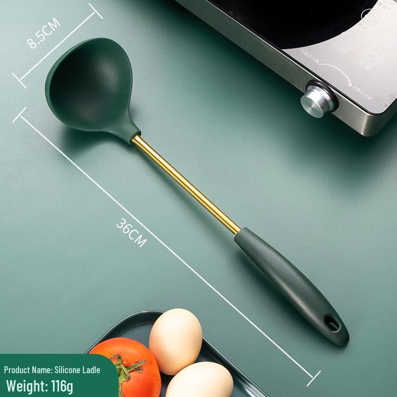 

Heat-Resistant Silicone Spatula & Ladle Set with 304 Stainless Steel