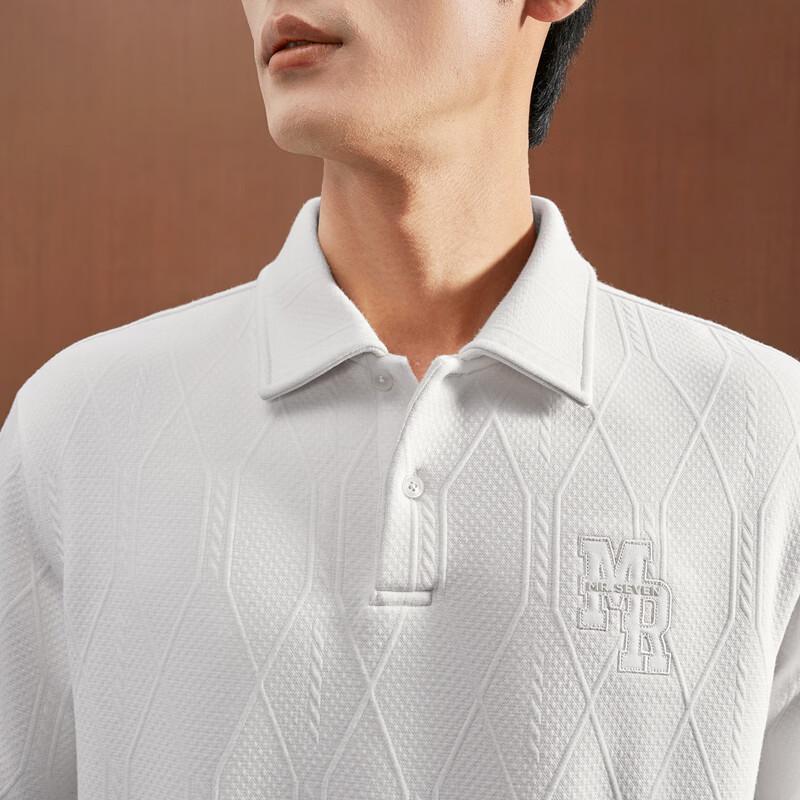 Men's Round Neck Jacquard Pullover Sweatshirt