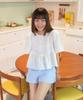 LETTRE DE LE TOILE Wavy Crop Tencel Blouse (White)