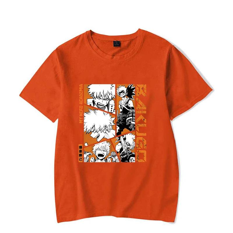 Tricouri Noi Anime Bakugou Katsuki Imprimate pentru Femei Bărbați Tricou de Vară Personalitate Casual Mânecă Scurtă Gât Rotund Topuri T-shir