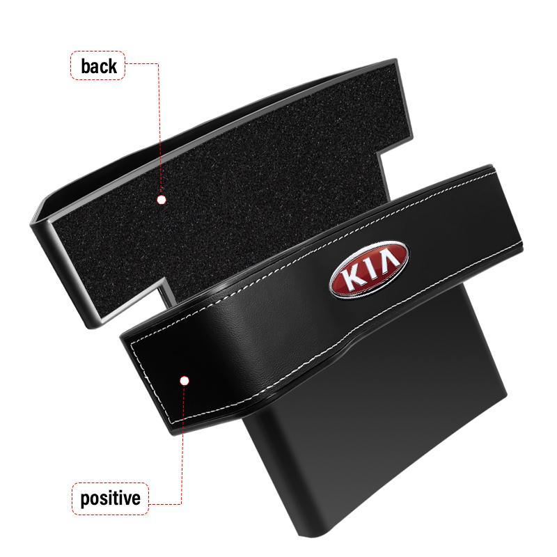 2 st Multifunktionell Bilsätesorganisatör Förvaringslåda för Sätessprickor För KIA Sportage Rio 3 Soul Optima Ceed Pro K5 K2 k6 K7 K8 Pride