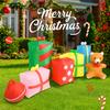 9.84FT Yard Party Decoration Inflatable Teddy Bear Gift Box Toy LED Light Xmas Home Ornament Supplie Christmas Holiday Gift