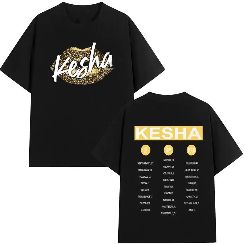 

2026 Spring_Summer Harajuku Casual Millennium Kesha Singer Hip-Hop Men s Clothing Women s Fashion T-Shirt Hip Hop Streetwear Oversized Tshirt 4XL