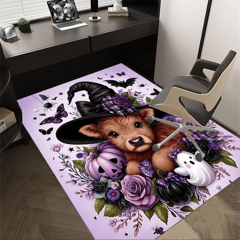 

1PC Halloween Witch Extra Large Non-Slip Floor carpet, Office, family, bedroom, Studio - Large Area Rug Indoor Rugs, Vibrant Colors-W218 60cm by 90cm