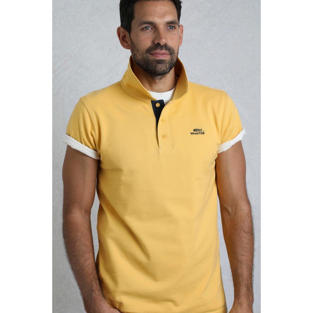 Weird Fish Mens Miles Pique Organic Polo Shirt