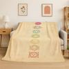 Rainbow Chakra Yoga Mandala Meditation Flannel Blanket Soft Throw Blanket for Bedroom Living Room Bed Travel Camping Picnic Nap