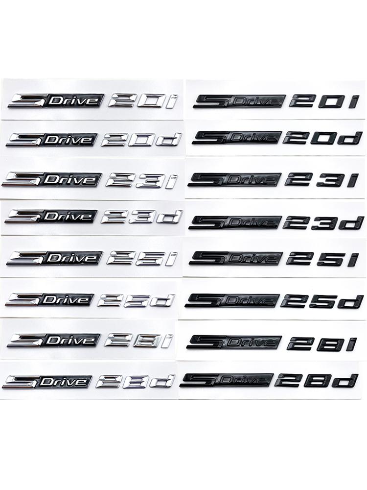 3D SDrive 20i 23i 25i 28i 20d 23d 25d 28d Auto Blatník Znak Kufr Značka Samolepka Pro BMW M X1 X3 X4 X5 X6 X7 GT Logo Příslušenství