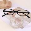 Kleine quadratische schwarze Rahmen Hot Girl Brille
