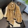 88*182cm Cotton Linen Feeling Women Large Long Scarf Shawl Sunscreen Shawls Wraps Lightweight Pattern, Scarves and Wraps for all seasons