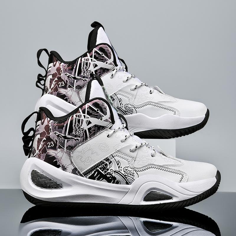 Basketball Men's Shoes 2025 Autumn Youth Sports Students Actual Combat Training Casual Running High-top Anti-skid Ball