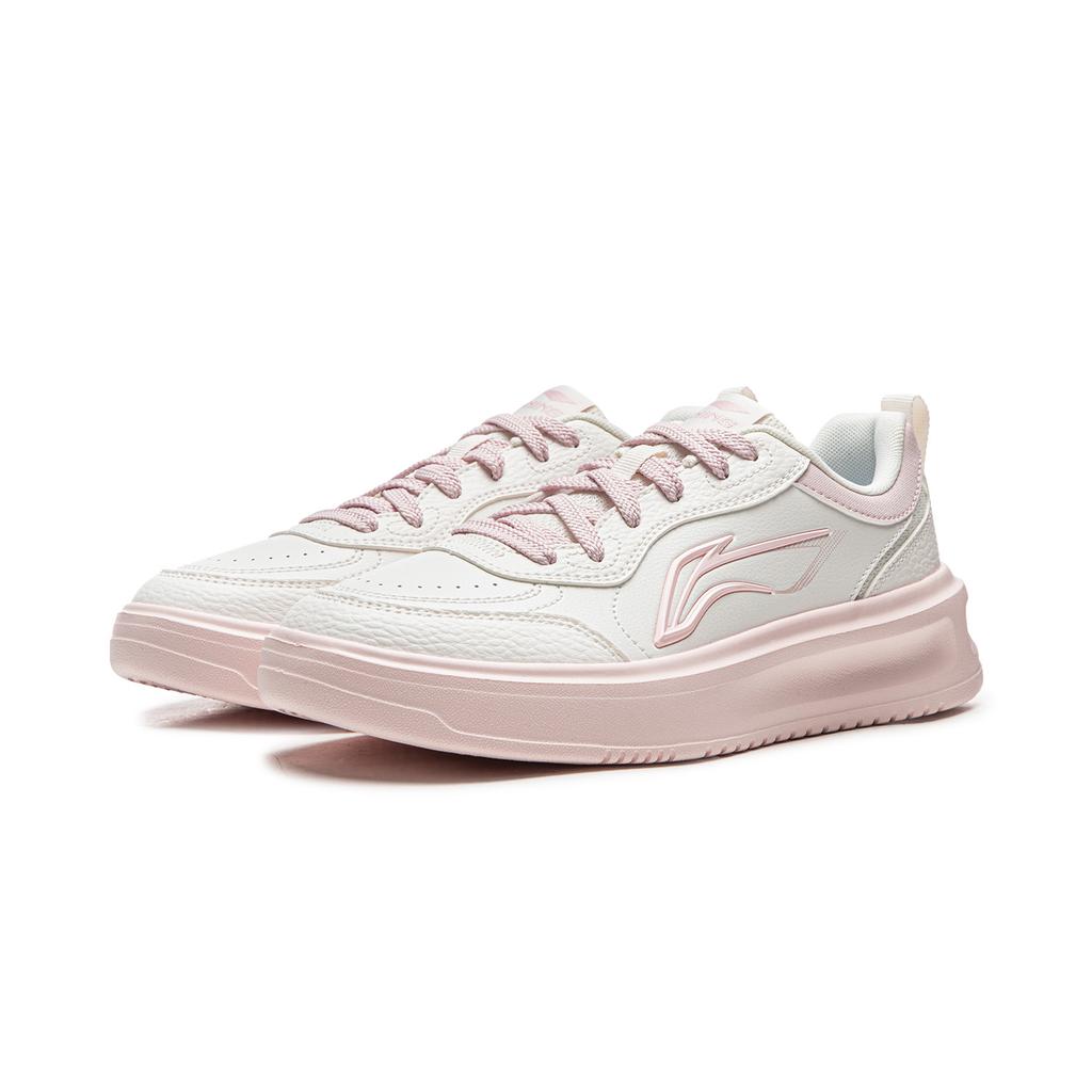 Li Ning Good Luck Abrasion Resistant Breathable Low top Skateboard Shoes Women's Pink AGCW078-2