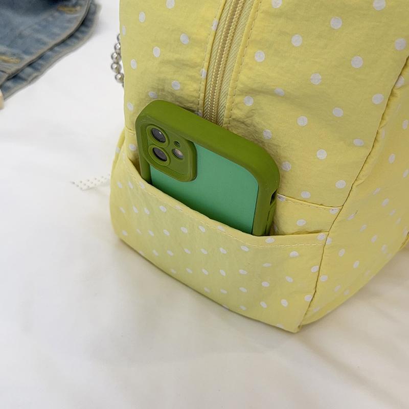 Polka Point Tote Bag Commuter Travel Shoulder Tote Bag Women's Large Capacity Underarm Bag