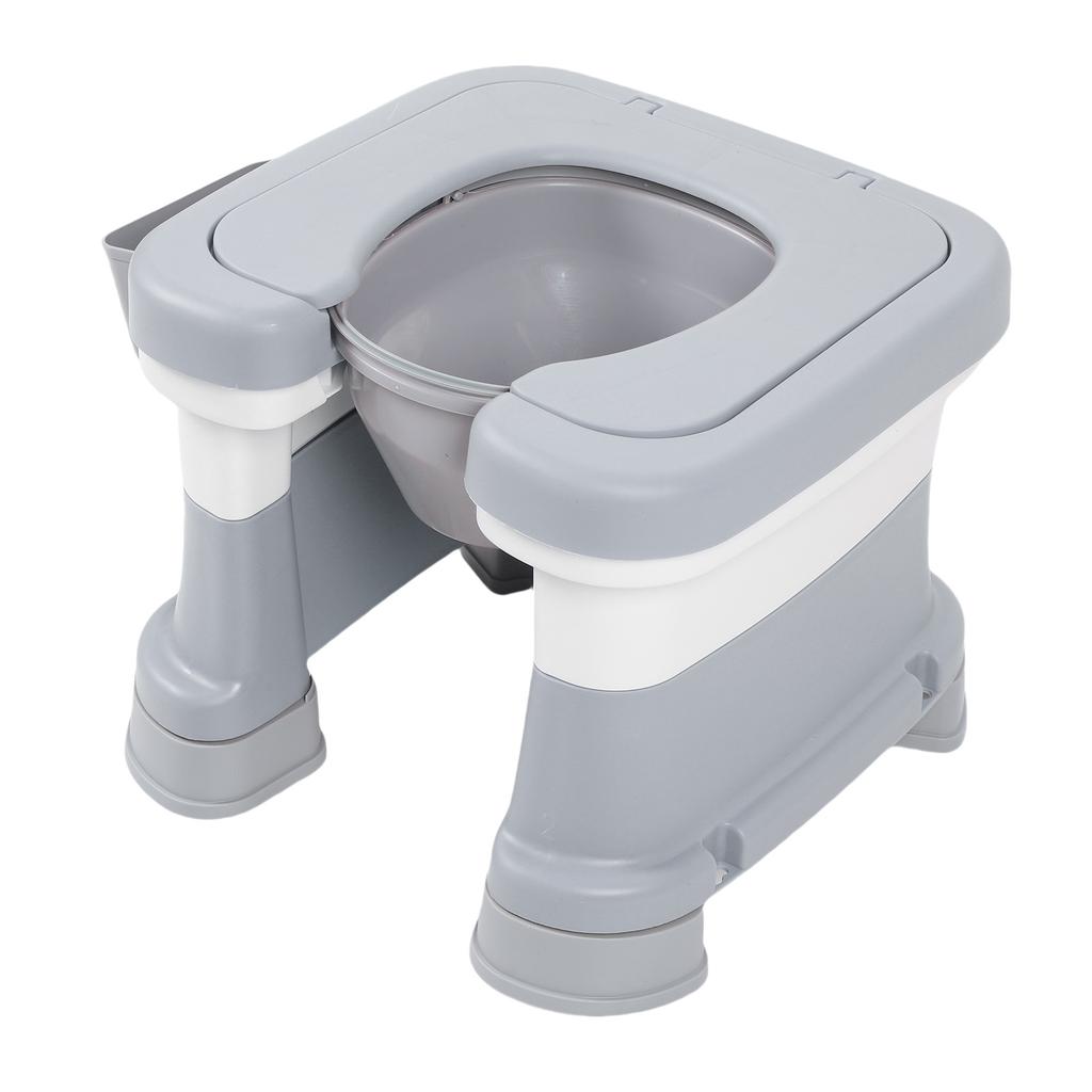 Portable Commode Chair Bedside Potty Shower Chair Non Slip Bedside Toilet for Bathing and Squat Toilet