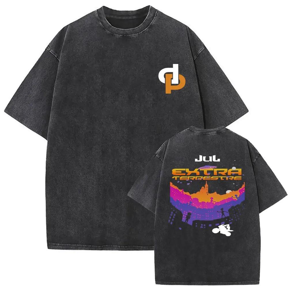 Love Jul 2026 Merch Washed Vintage T-shirt Men Women Fashion Rap Pop Music Streetwear Man Hip Hop Oversized Short Sleeve Tshirt