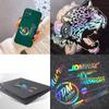 Self-Adhesive Seven-Color Laser PET Film Sticker for Engraved Decorations - Douyin Style