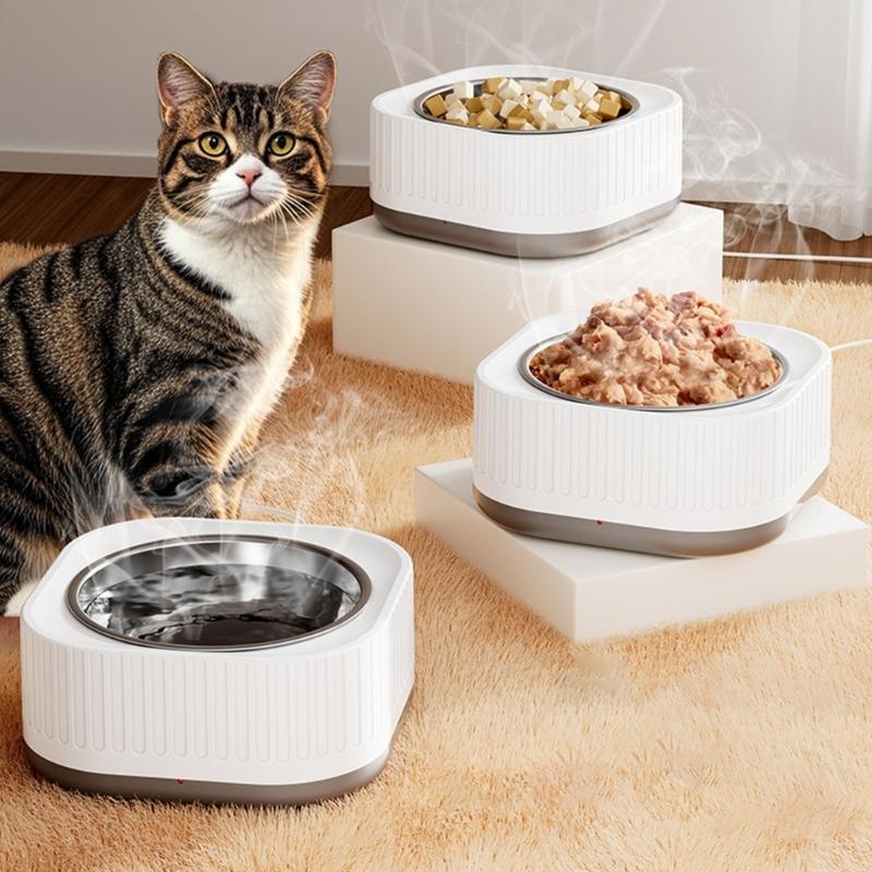 Beheizte Haustier-Wasserschale für Tiere im Freien Hält konstante 50°F (ca. 10°C) Ideal für Katzen, Hunde, Kaninchen und Vögel bei kaltem Wetter