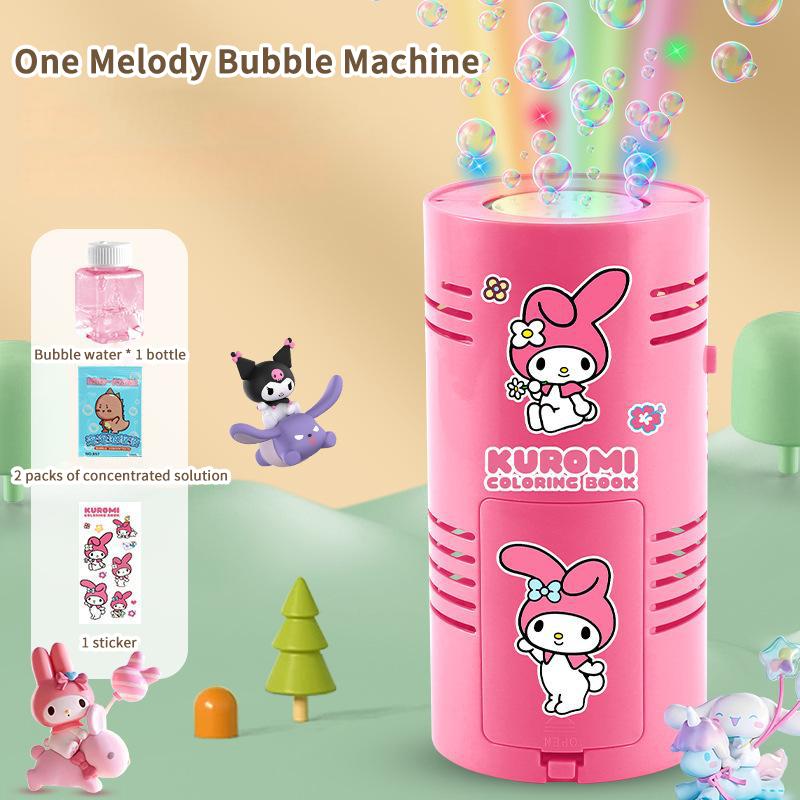 Fireworks Bubble Machine For Kids Automatic Bubble Blowing Toy For Holiday Wedding Party розовый