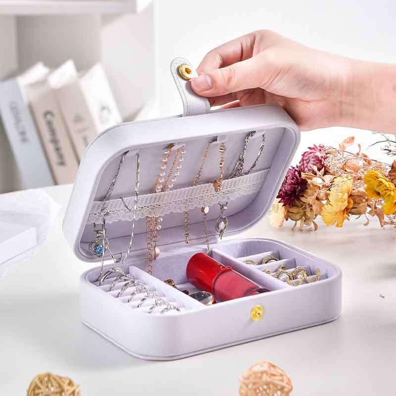 Button Storage Zipper Jewelers Organizer Container Box Portable Jewelry Box Jewelry Organizer Display Travel Jewelry Case Boxes
