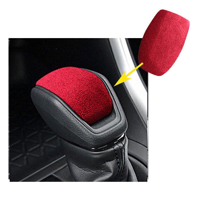 Suede Leather Car Gear Shift Knob Cover Trim For Toyota RAV4 Highlander 2019-23