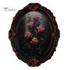 Vintage Oval Photo Frame Decor Halloween Gothic Refrigerator Magnet, Retro Fridge Magnets, Distressed Soft Magnetic Ghost Theme Stickers Dark