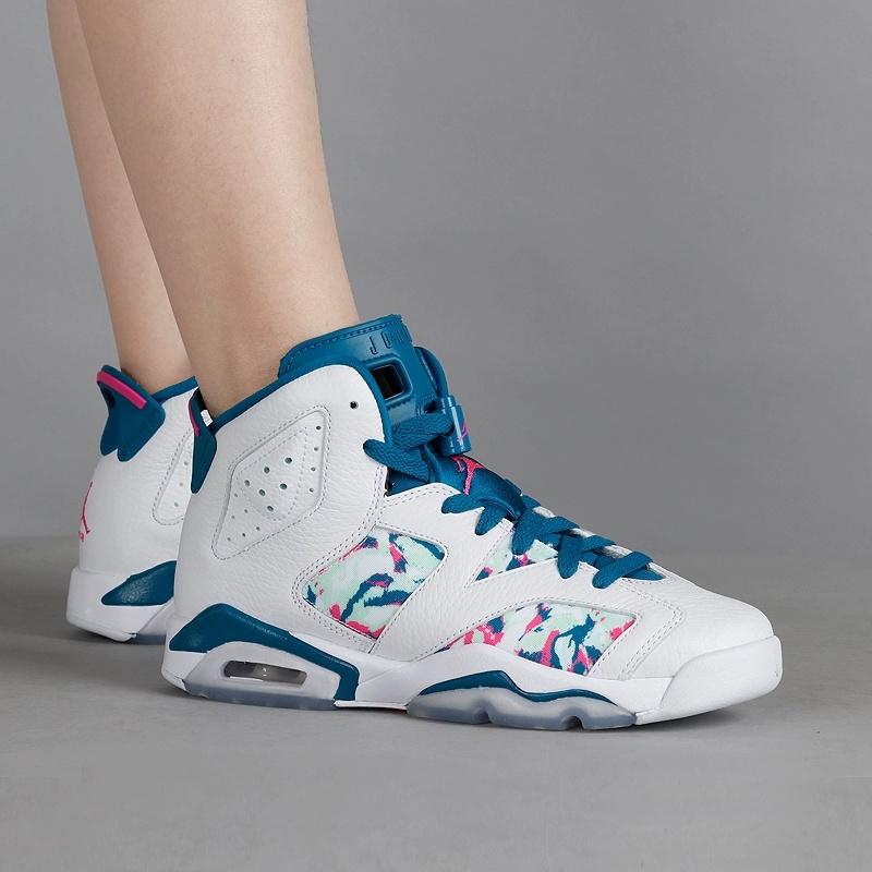 (GS) Air Jordan 6 Retro 'Green Abyss' Kids' 543390-153