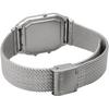 Casio Ana Digi Quartz Wristwatch Vintage Aq 230em 7a Mesh Metal Band Unisex
