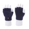 Korean Version Versatile Student Writing Cute Half-finger Flip-up Gloves for Women Autumn and Winter Imitation Cashmere Knitted Wool Warm Fingerless