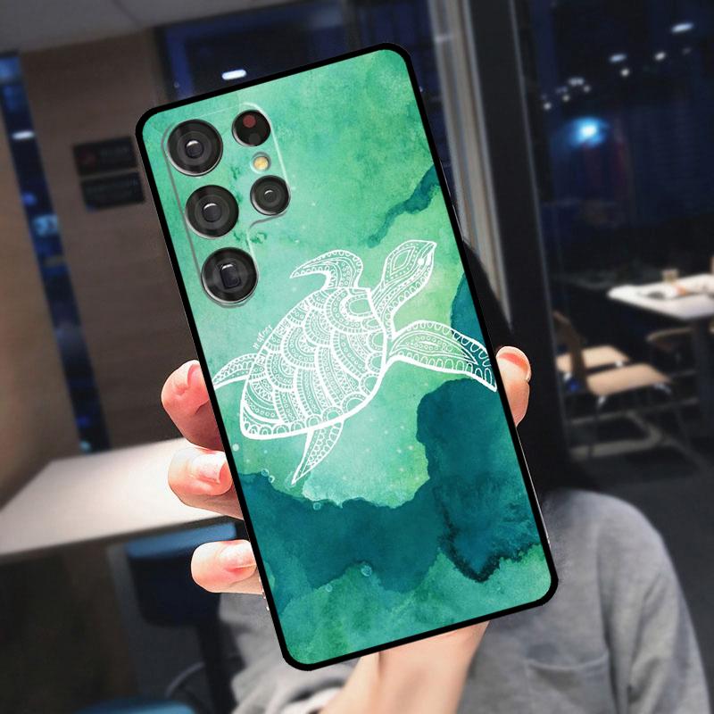 Cute Cartoon Turtles Case For Samsung Galaxy S22 S21 S23 Ultra S8 S9 S10 Note 10 Plus Note20 Ultra S20 FE Cover
