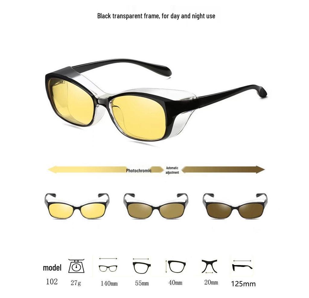 New Anti-Pollen Silicone Ring Polarized Photochromic UV Protection Anti-Fog Sunglasses