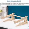 1 Pcs Wooden Universal Laptop Stand Detachable Wooden Stand Suitable for Laptop Cooling Stand