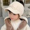 Autumn and Winter Children's Female Bow Empty Top Hat Versatile Fashion Autumn and Winter Knitted Hat Girls' Warm Cap