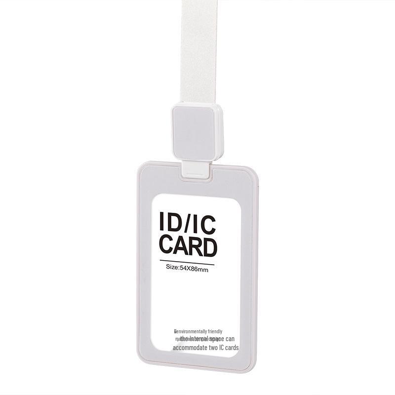 High-End Custom Logo ID Badge Lanyard with Name Tag and Work Number Plate