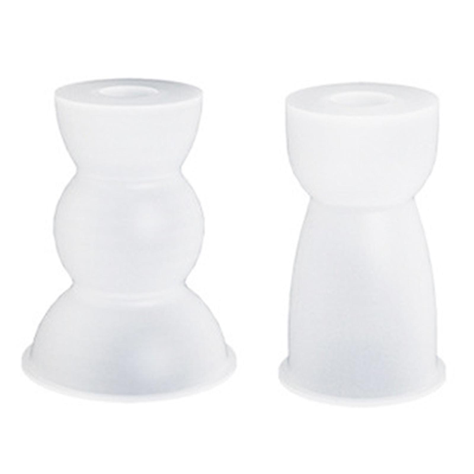 

2 шт. Силиконовая форма для конусных подсвечников, 3D, круглая, для литья, украшение, формы для гипса, бетона, смолы, декор A