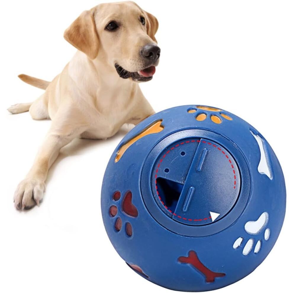 Dog  Dispensing Toy with Water Outlets, Durable Interactive Training Ball for Small Dogs, Blue