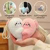 1Pc 14cm Lovely Seal Plush Toys Cute Magnetic Attraction Seal Bag Pendant Doll Enfold Seal for Lovers Children Gift