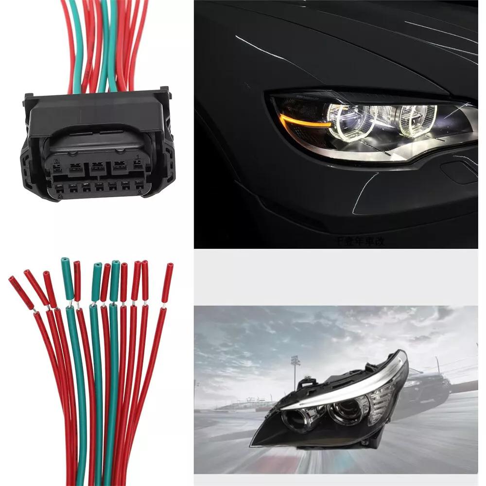 Fits For BMW F20 F30 E64 E90 E92 61132359991 Car Wire 12Pin Connector Headlight Plug Wire Harness Plug Lamp Socket Connector