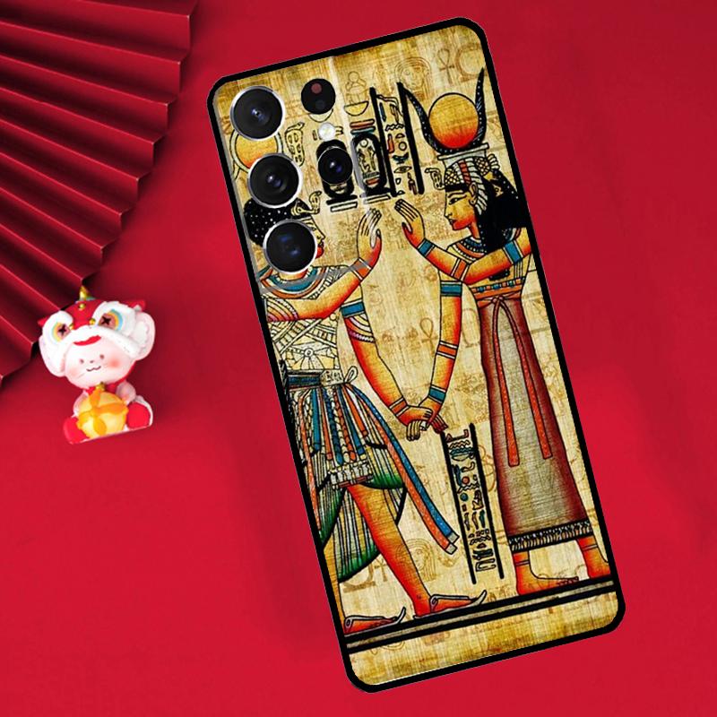 Egypt Cuneiform Akkadian Pharaoh Case For Samsung Galaxy S24 S23 S25 S26 Ultra S20 FE S21 S22 Plus S10 S25 FE Cover Funda