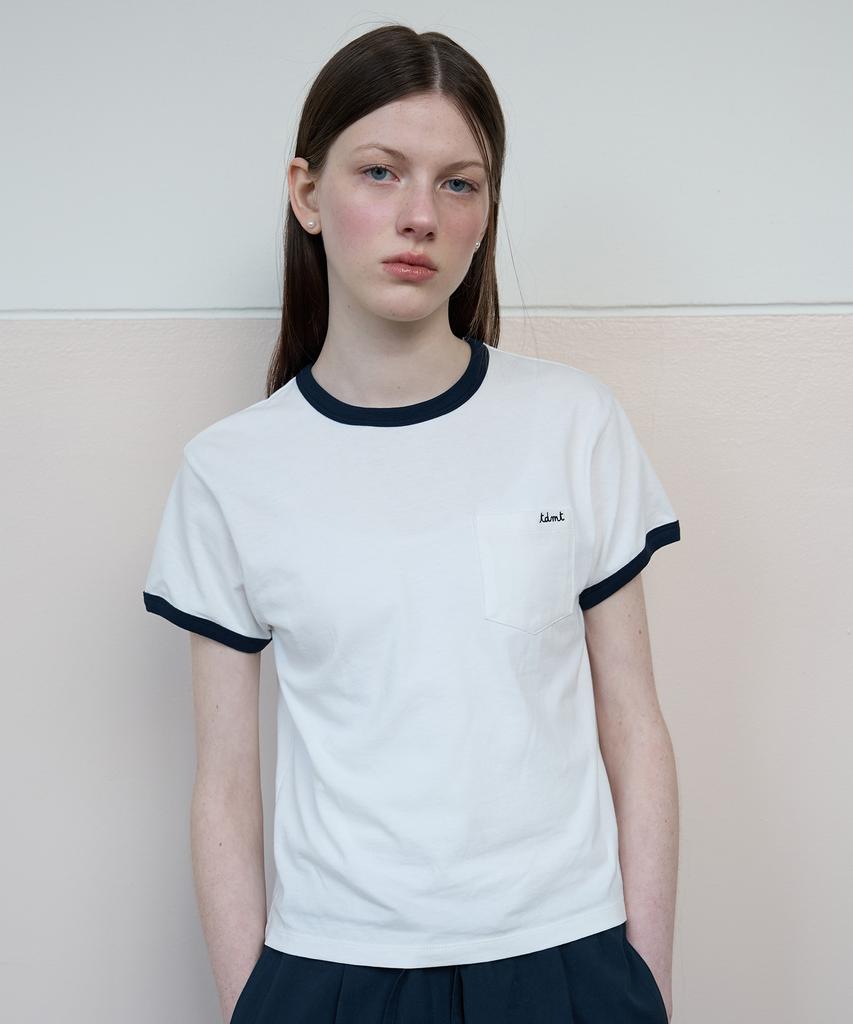 Tudument Pocket Ringer T-Shirt Ivory