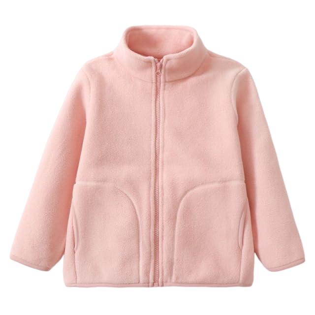 Kayiyasu Boys and Sizes Kids' Jacket, Girls' Outerwear, Fluffy, Autumn/Winter, Girls', School/Kindergarten, 100-160 (160 Pink)