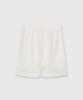 Daibeuinumeon Satin Midi Skirt (Ivory)
