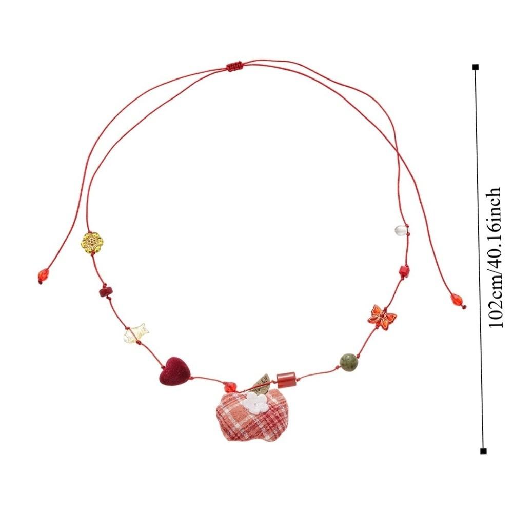 Crystal Bohemian Choker Jewelry Clavicle Necklace Korean Fruit Beaded Necklace  Beach Vacation